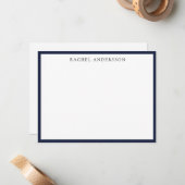 クラシックミニマ独身の縁ど者 ノートカード (正面/裏面インサイチュ)