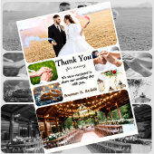 クラシックミニマ結婚リストのサンキューカードWノート サンキューカード