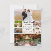 クラシックミニマ結婚リストのサンキューカードWノート サンキューカード (正面)