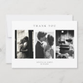 クラシックミニマ結婚リストの写真サンキューカード サンキューカード (正面)