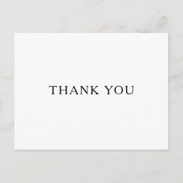 クラシックミニマ結婚リスト感謝はがき ポストカード