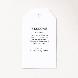 クラシックミニマ結婚リスト歓迎ラベル ギフトタグ