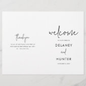 クラシックミニマ結婚リスト紙冊子 チラシ (正面)