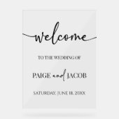 クラシックミニマ結婚リスト アクリルサイン (正面)