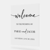 クラシックミニマ結婚リスト アクリルサイン (傾斜)