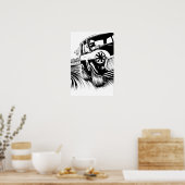 クラシックミニレーシングアートワーク ポスター (キッチン)