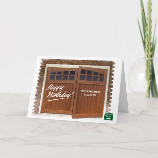 クラシックミニ誕生日カード カード (正面)