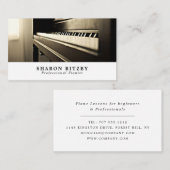 クラシックミュージシャン・音楽業界 名刺 (正面/裏面)