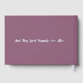 クラシックミュートプラムフローラスケッチフォイルゲストブック ゲストブック (裏面)