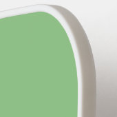 クラシックミントグリーンホワイトモノグラムイニシャル ピックルボールラケット (左詳細)