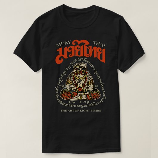 クラシックムエタイタトゥー Tシャツ (デザイン正面)