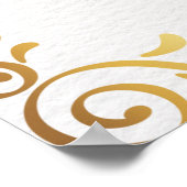 クラシックムスリムエレガントイスラム結婚教徒のポスター ポスター (角)