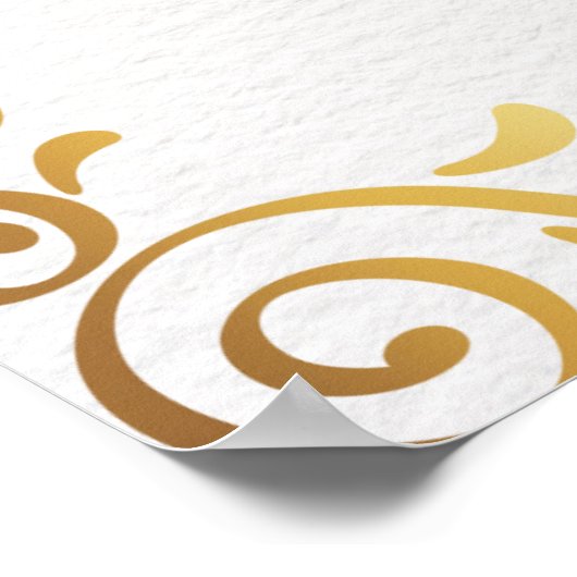 クラシックムスリムエレガントイスラム結婚教徒のポスター ポスター (角)