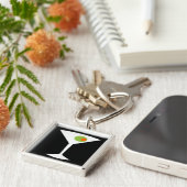 クラシックムービーMartiniキーチェーン(黒) キーホルダー (側面)