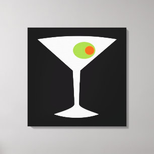 クラシックムービーMartini Stretched Canvas （大） キャンバスプリント
