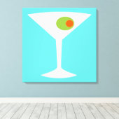 クラシックムービーMartini Stretched Canvas （大） キャンバスプリント (インサイチュ (ウッドフロア))