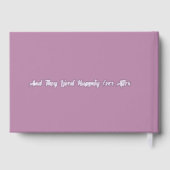 クラシックムーヴパープルフローラスケッチフォイルゲストブック ゲストブック (裏面)