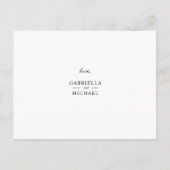 クラシックメイド・オブ・オーナー（花嫁付き添い人） インビテーションポストカード (裏面)