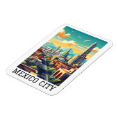 クラシックメキシコシティCDMXレトロヴィンテージトラベル マグネット (左側)