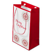 クラシックメダリオンスノーフレーク スモールペーパーバッグ (裏面アングル)