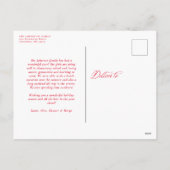 クラシックメリークリスマスの台本2枚のフォトレッド シーズンポストカード (裏面)