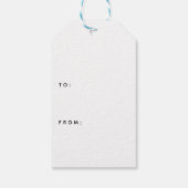 クラシックメリークリスマスウィンターホリデーリース ギフトタグ (裏面)