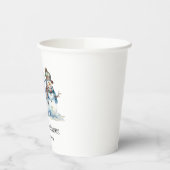 クラシックメリークリスマスウォーター雪だるまパーティー 紙コップ (左)