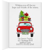 クラシックメリークリスマスカー (内側 (右))