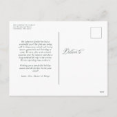 クラシックメリークリスマススクリプト2枚のフォトグリーン シーズンポストカード (裏面)