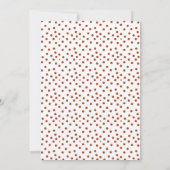 クラシックメリークリスマスドットプリントフォトカード シーズンカード (裏面)