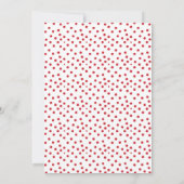 クラシックメリークリスマスドットプリントフォトカード シーズンカード (裏面)