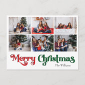 クラシックメリークリスマス年レビュー6写真 シーズンポストカード (正面)