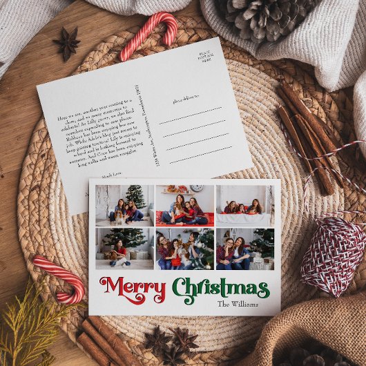 クラシックメリークリスマス年レビュー6写真 シーズンポストカード