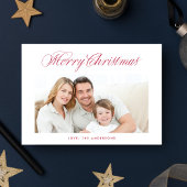 クラシックメリークリスマス書道レタリング シーズンカード