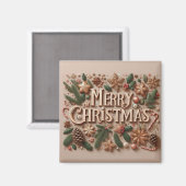 クラシックメリークリスマス マグネット (正面/裏面)