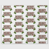 クラシックメリークリスマス ラッピングペーパー (フラット)