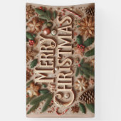 クラシックメリークリスマス 横断幕 (縦)