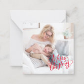 クラシックメリークリスマスBUDGETノートカード ノートカード (正面)