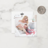 クラシックメリークリスマスBUDGETノートカード ノートカード (正面/裏面インサイチュ)