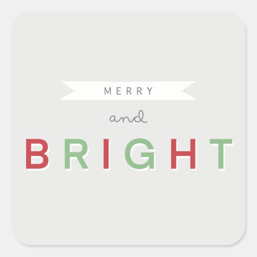 クラシックメリー明るい スクエアシール (正面)