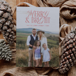 クラシックメリー&ブライトフォトホリデーカード シーズンカード