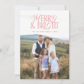 クラシックメリー&ブライトフォトホリデーカード シーズンカード (正面)