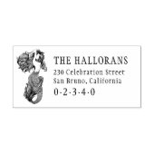 クラシックメルメカスタムード差出人住所 ラバースタンプ (インプリント)