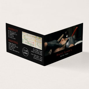 クラシックメンズ理容師ロイヤリティカード 名刺