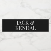 クラシックモダンはっきりしたビッグ・ネーム・シンプル ペットボトルラベル (シングルラベル)