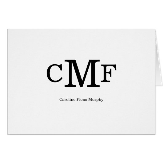 クラシックモダンエレガントシンプル3モノグラムイニシャル (正面横)