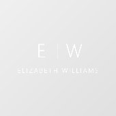 クラシックモダンエレガントミニマル名 ウィンドウサイン (シート)