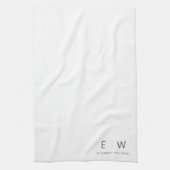クラシックモダンエレガントミニマル名 キッチンタオル (縦)