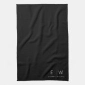 クラシックモダンエレガントミニマル名 キッチンタオル (縦)