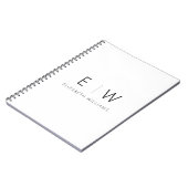 クラシックモダンエレガントミニマル名 ノートブック (左側)